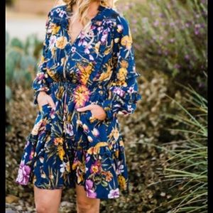 Floral Bohemian Dress, Small